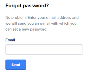 Forgot password 