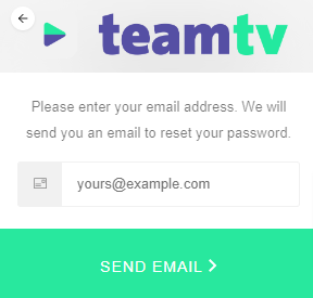 Teamtv Inloggen forgot password